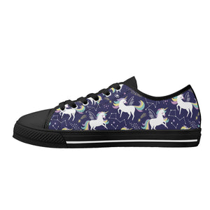 Unicorn Women's Low Top Canvas Shoes