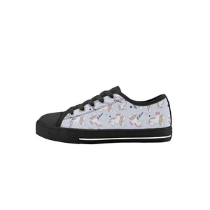 Unicorn Kid's Low Top Canvas Shoes