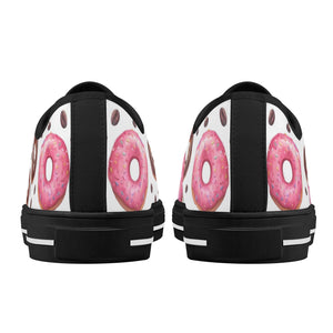 Donut Womens Low Top Canvas Shoes