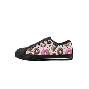 Donut Kids Low Top Canvas Shoes