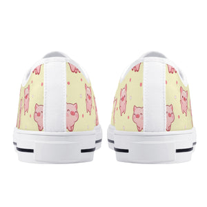 Pig Womens Low Top Canvas Shoes