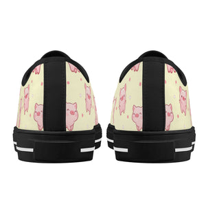 Pig Womens Low Top Canvas Shoes