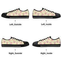 Pig Womens Low Top Canvas Shoes