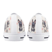 French Bulldog Women's Low Top Canvas Shoes