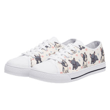 French Bulldog Women's Low Top Canvas Shoes