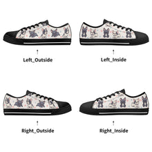 French Bulldog Women's Low Top Canvas Shoes