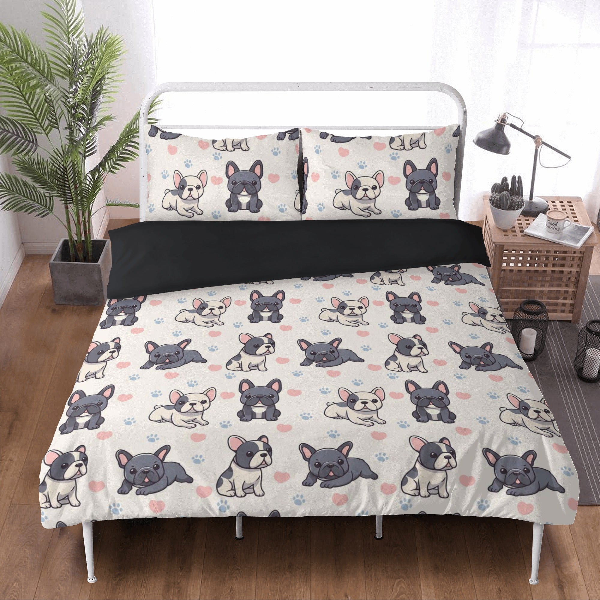 French Bulldog Bedding set with duvet cover and pillowcases Graco Design