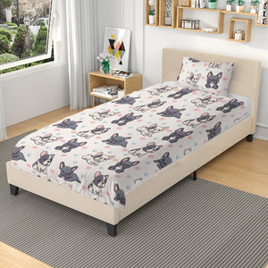 French Bulldog Bedding set with duvet cover and pillowcases