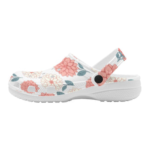 Dahlia Flower women's lightweight clogs