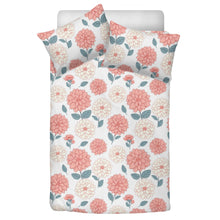 Dahlia Flower Bedding set with duver cover and pillow cases