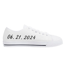Wedding Womens Low Top Canvas Shoes