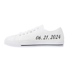 Wedding Womens Low Top Canvas Shoes