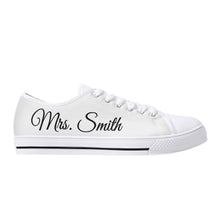 Wedding Womens Low Top Canvas Shoes