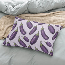 Eggplant Rectangular All-Over Print Pillow Case