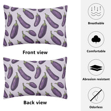Eggplant Rectangular All-Over Print Pillow Case
