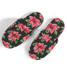 Poinsettia Womens Slippers