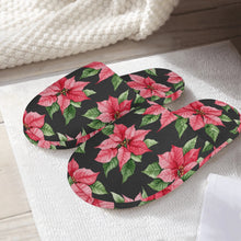 Poinsettia Womens Slippers