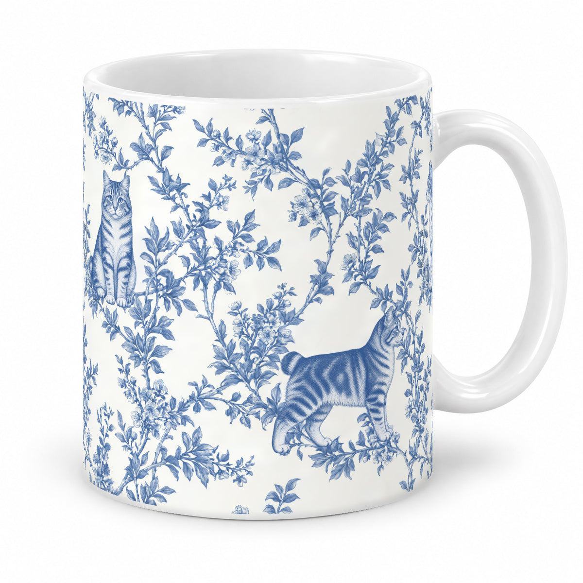 American Bobtail toile mug — Blue Studio