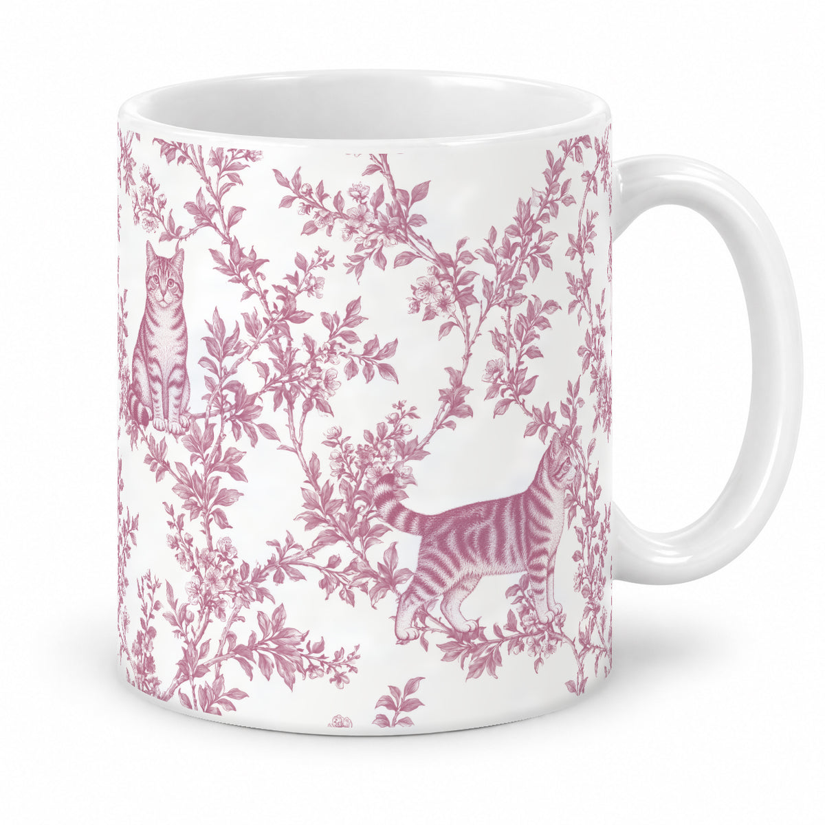 American Wirehair toile mug — Pink Studio