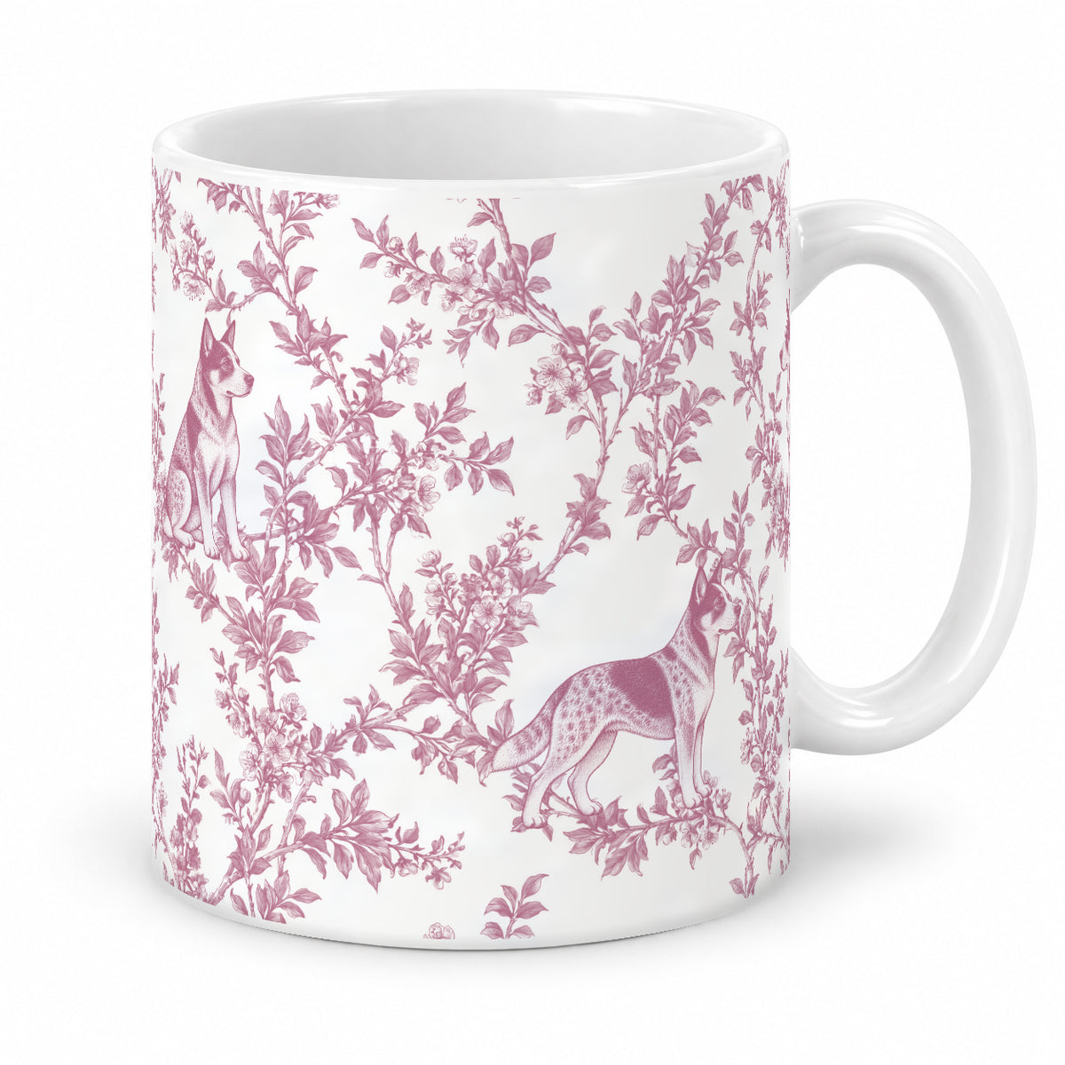 Australian Cattle Dog toile mug — Pink Studio