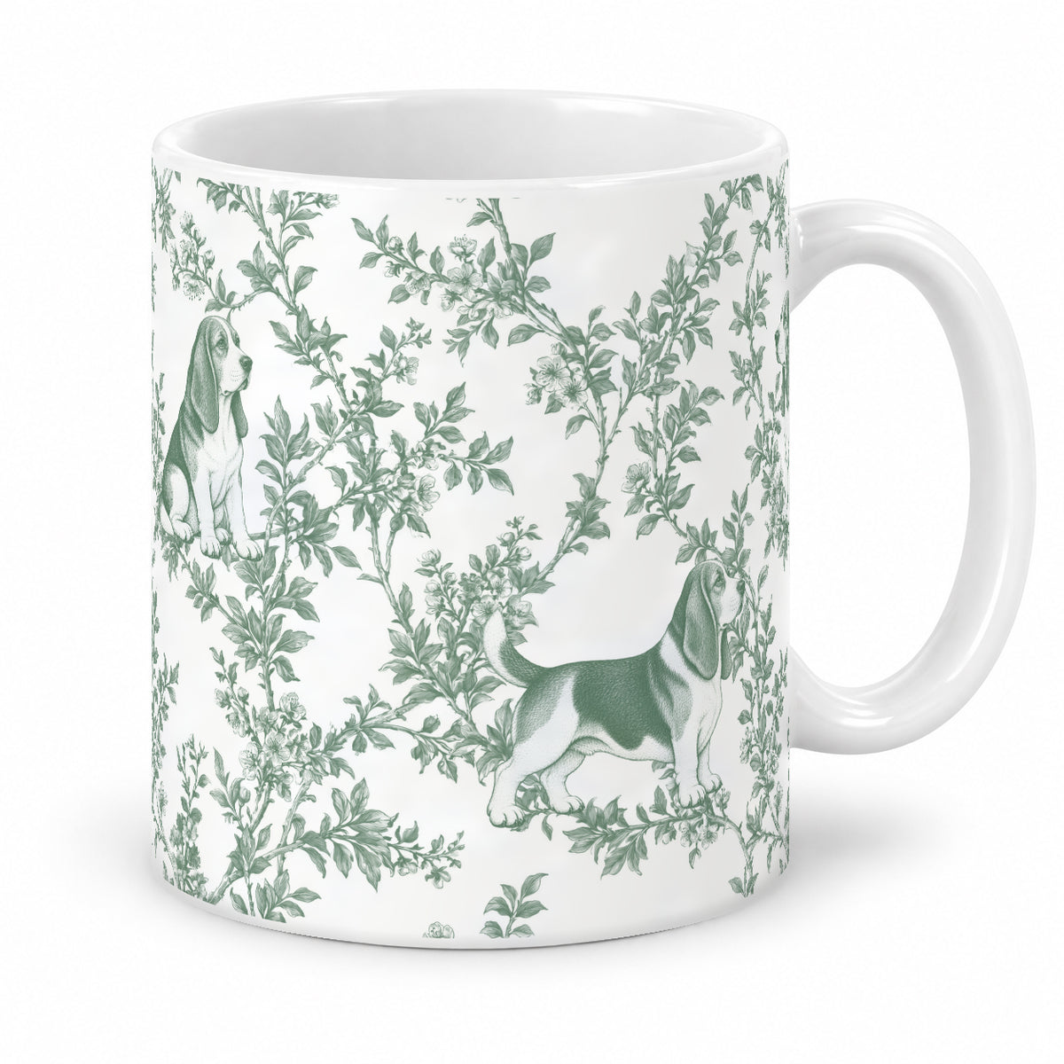 Basset Hound toile mug — Green Studio