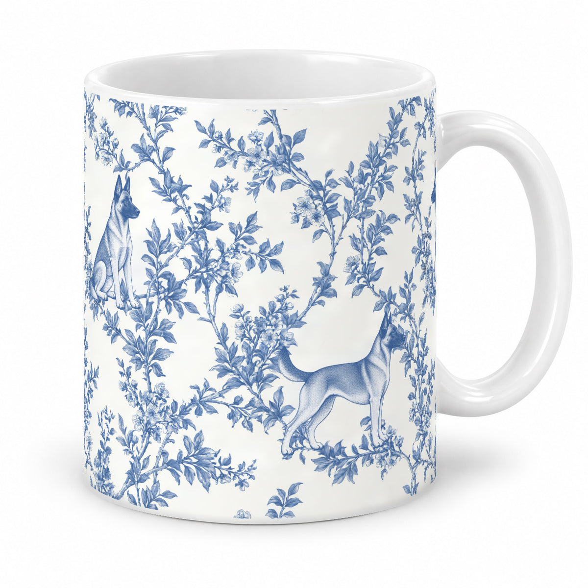Belgian Malinois toile mug — Blue Studio