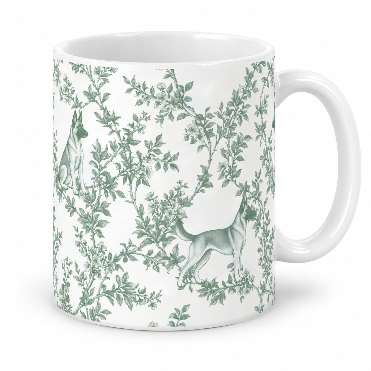 Belgian Malinois toile mug — Green Studio