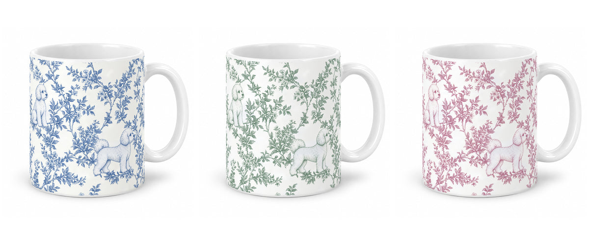 Bichon Frise toile mug — Three Colors