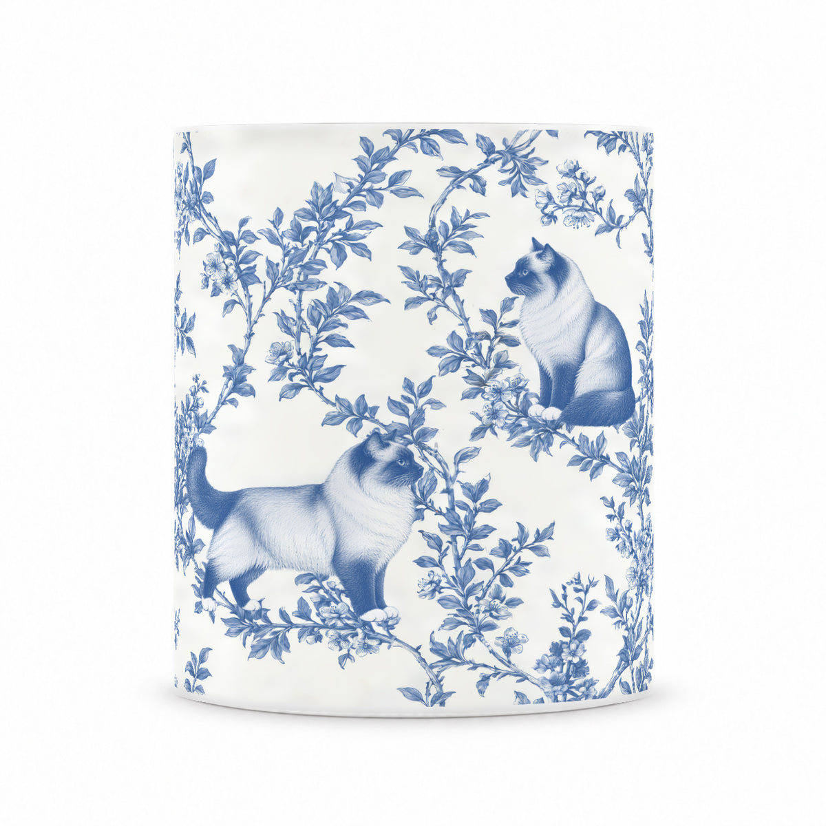 Birman toile mug — Blue Front View