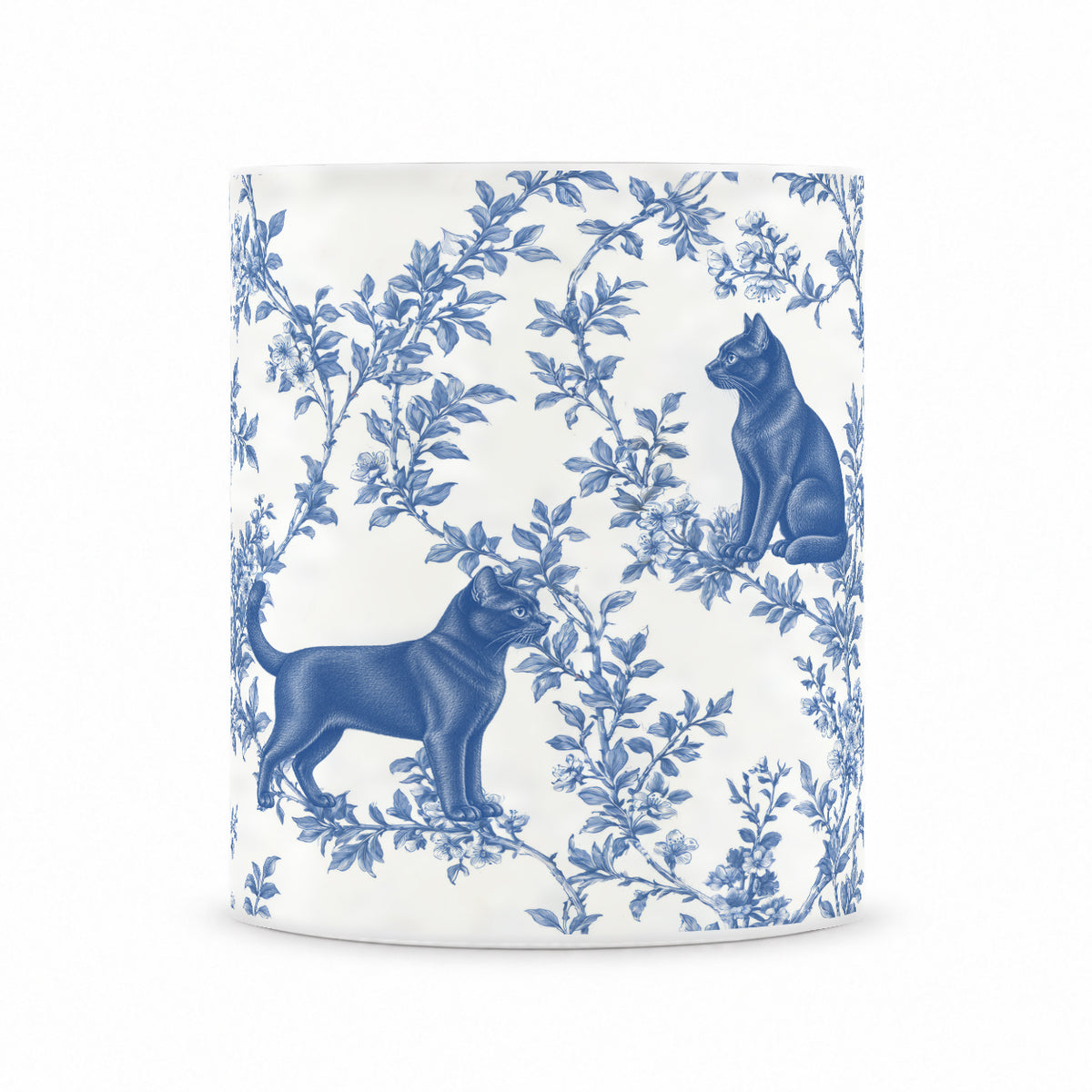 Bombay toile mug — Blue Front View