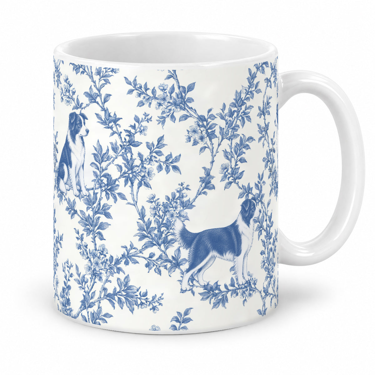 Border Collie toile mug — Blue Studio
