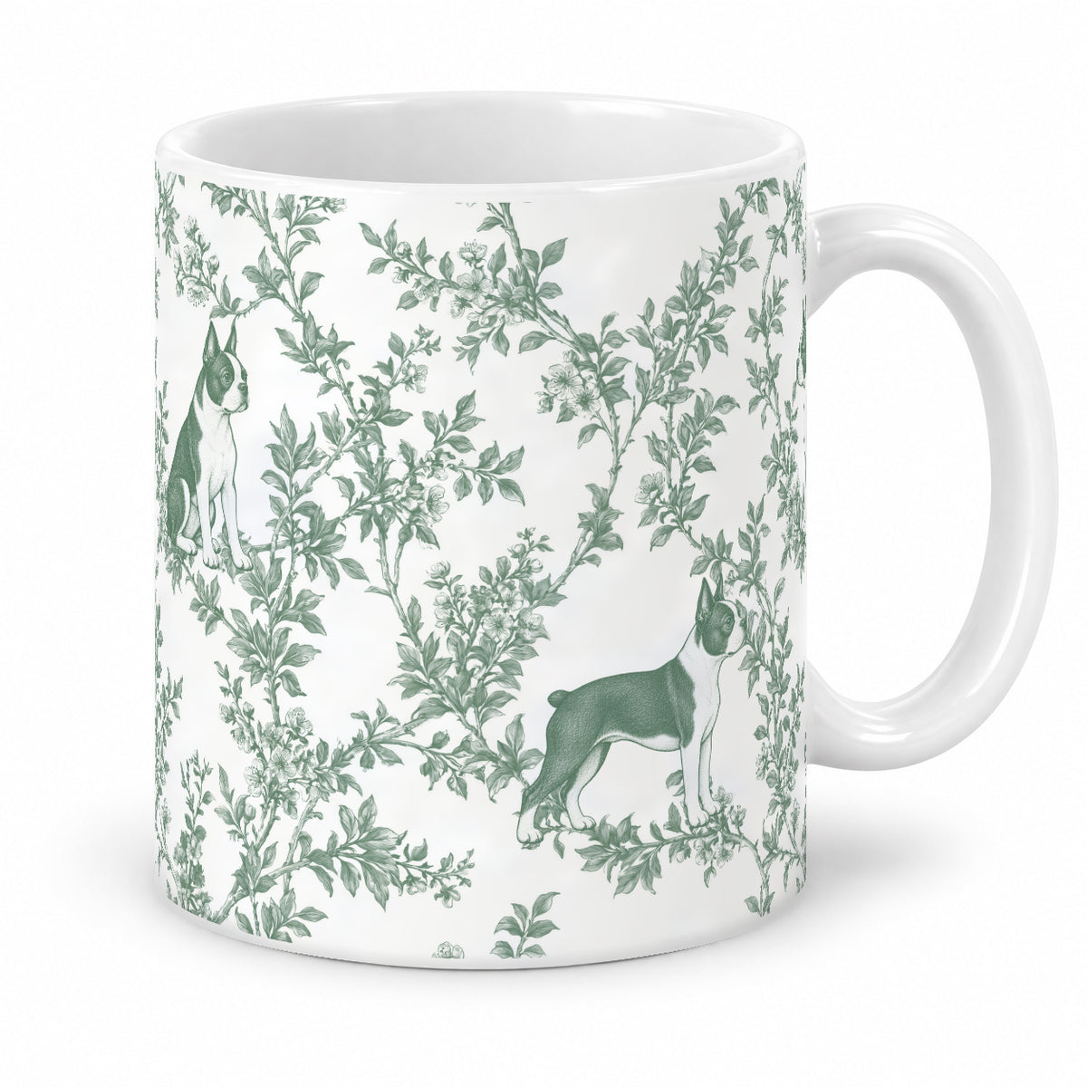 Boston Terrier toile mug — Green Studio