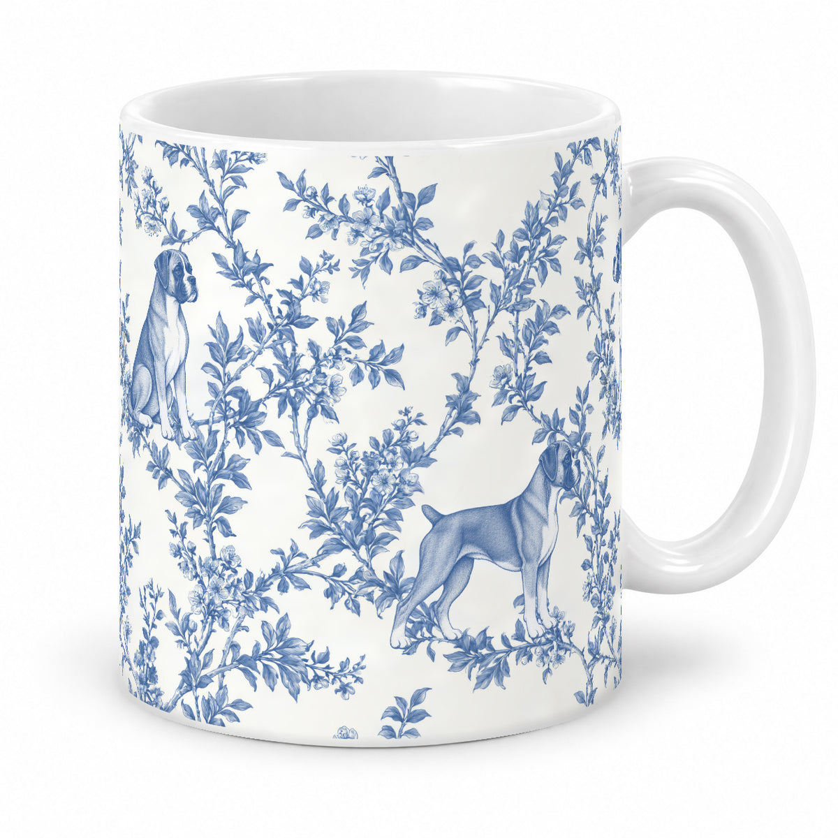 Boxer toile mug — Blue Studio