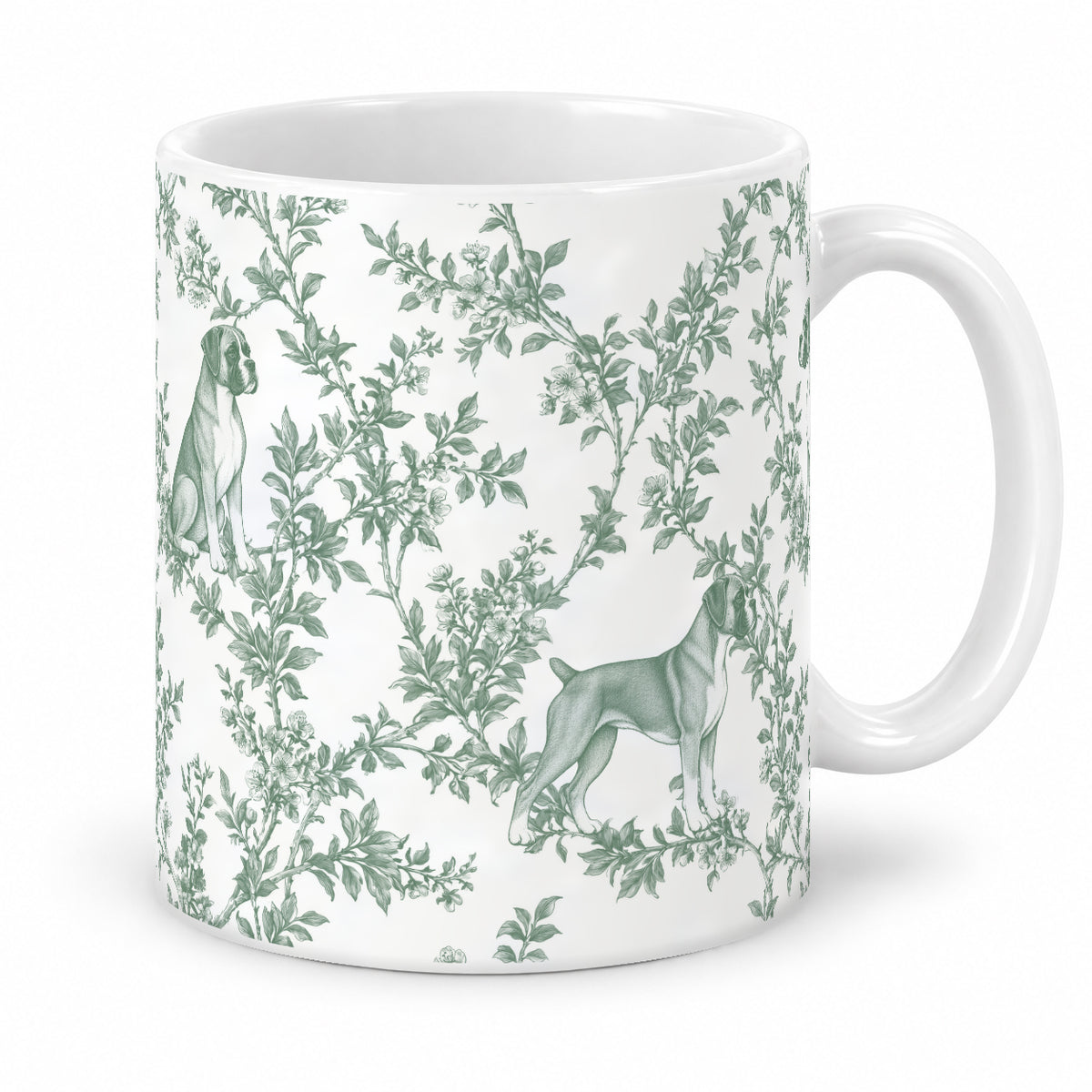 Boxer toile mug — Green Studio