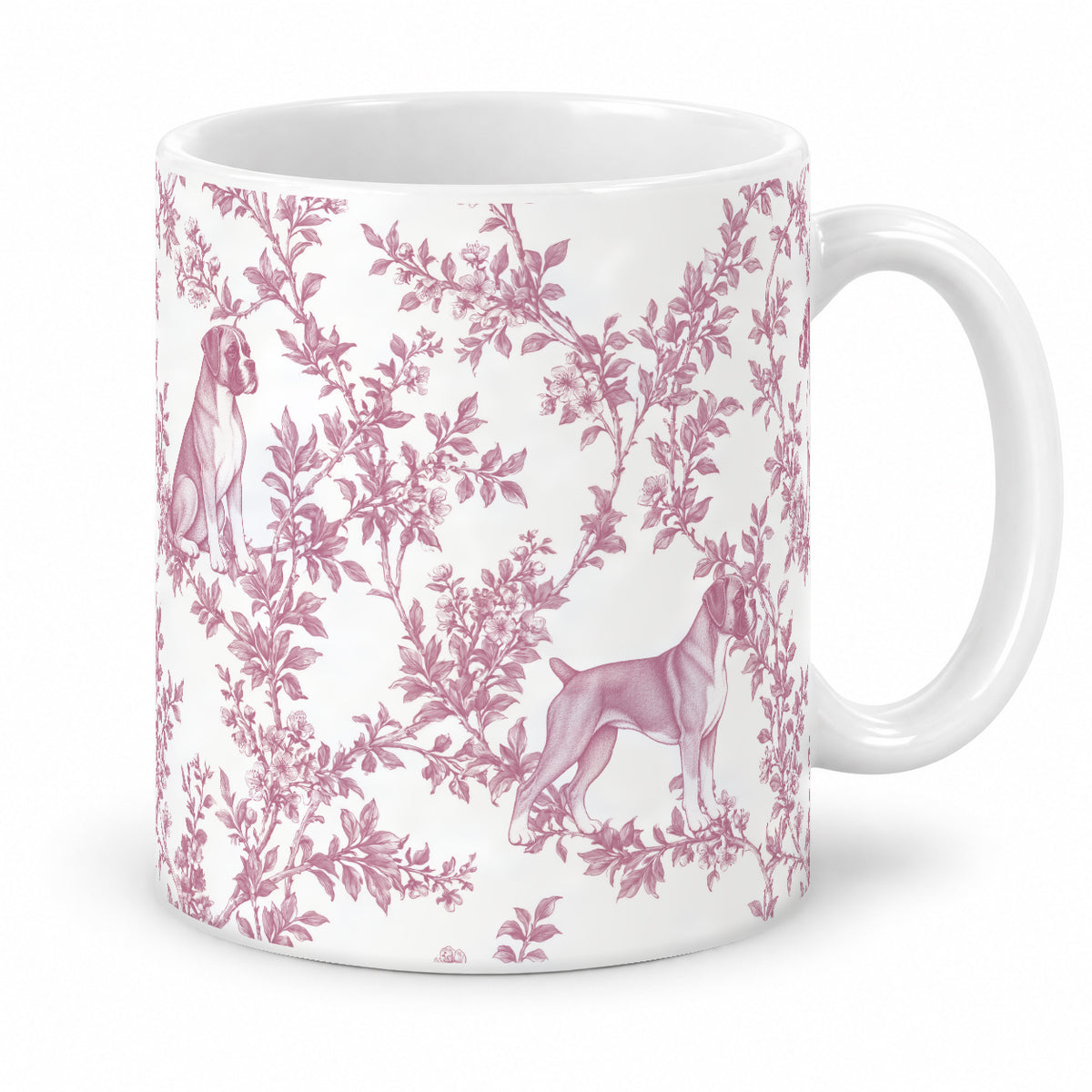 Boxer toile mug — Pink Studio