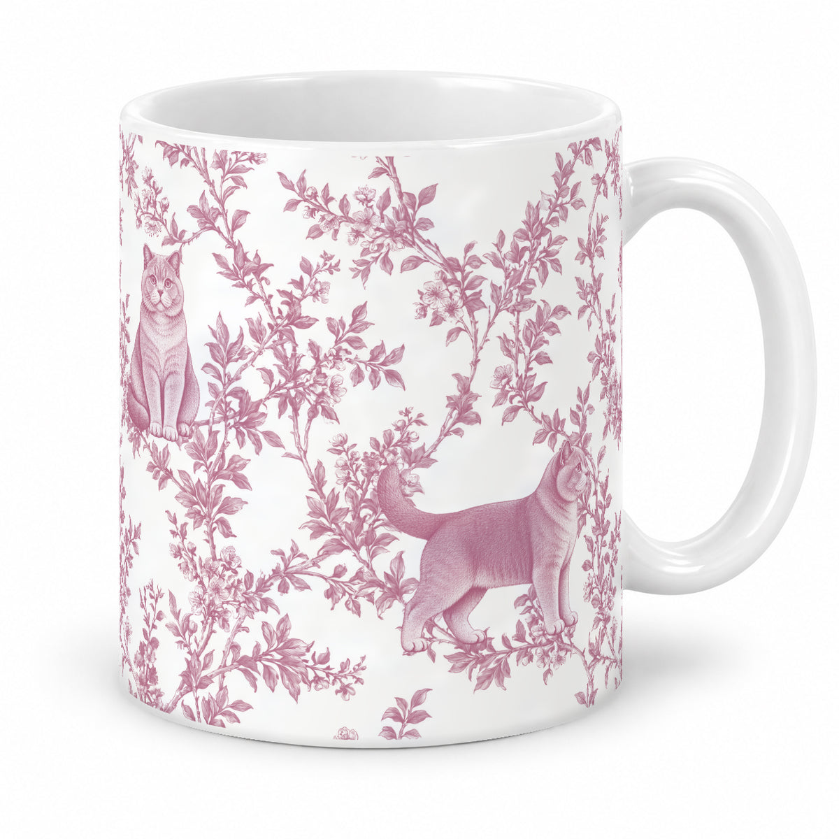 British Shorthair toile mug — Pink Studio
