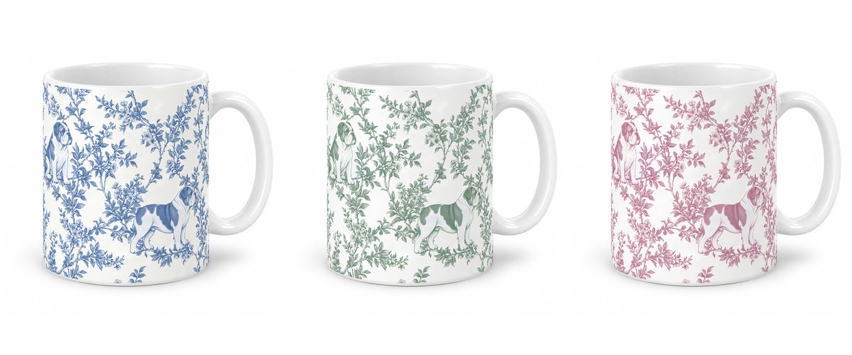 Bulldog toile mug — Three Colors