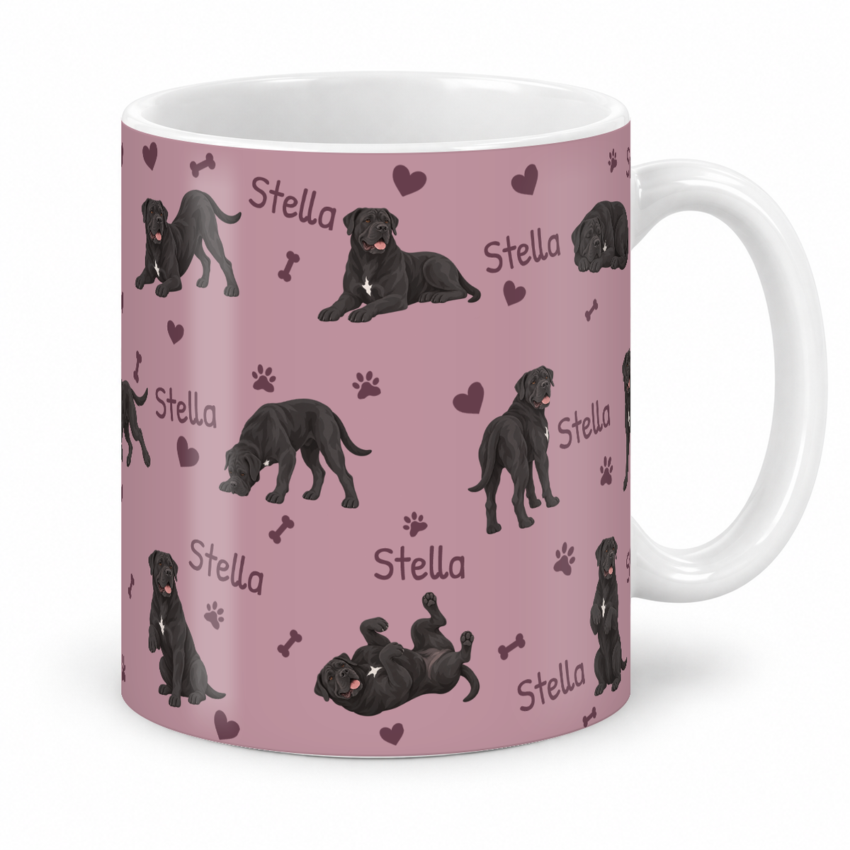 Cane Corso personalized name mug — Dusty Rose Studio