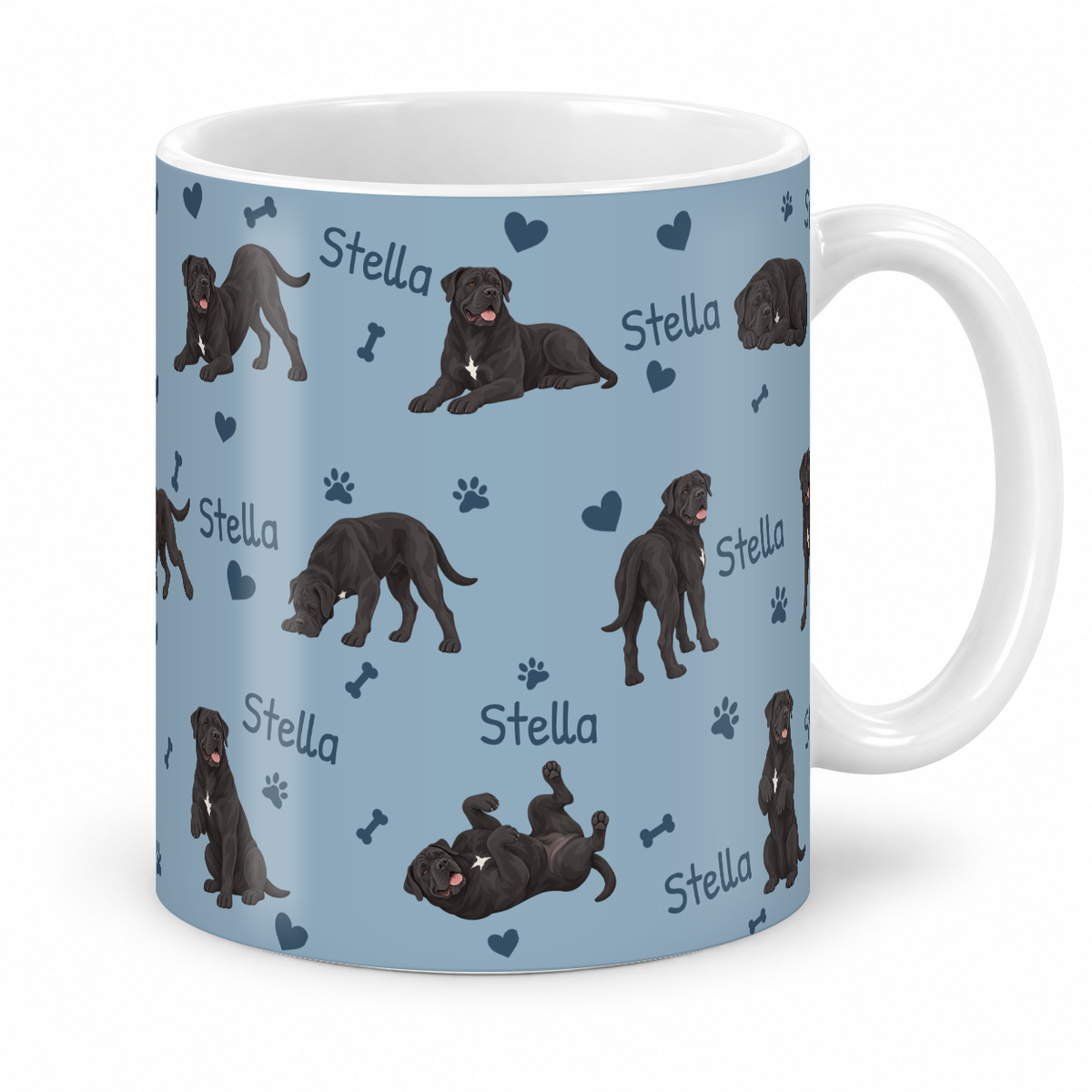 Cane Corso personalized name mug — Dusty Blue Studio