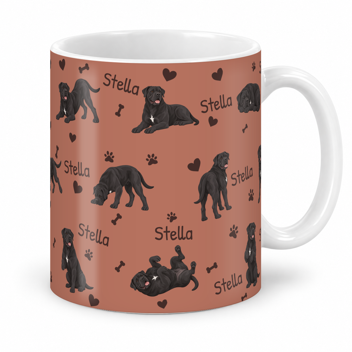 Cane Corso personalized name mug — Muted Terracotta Studio