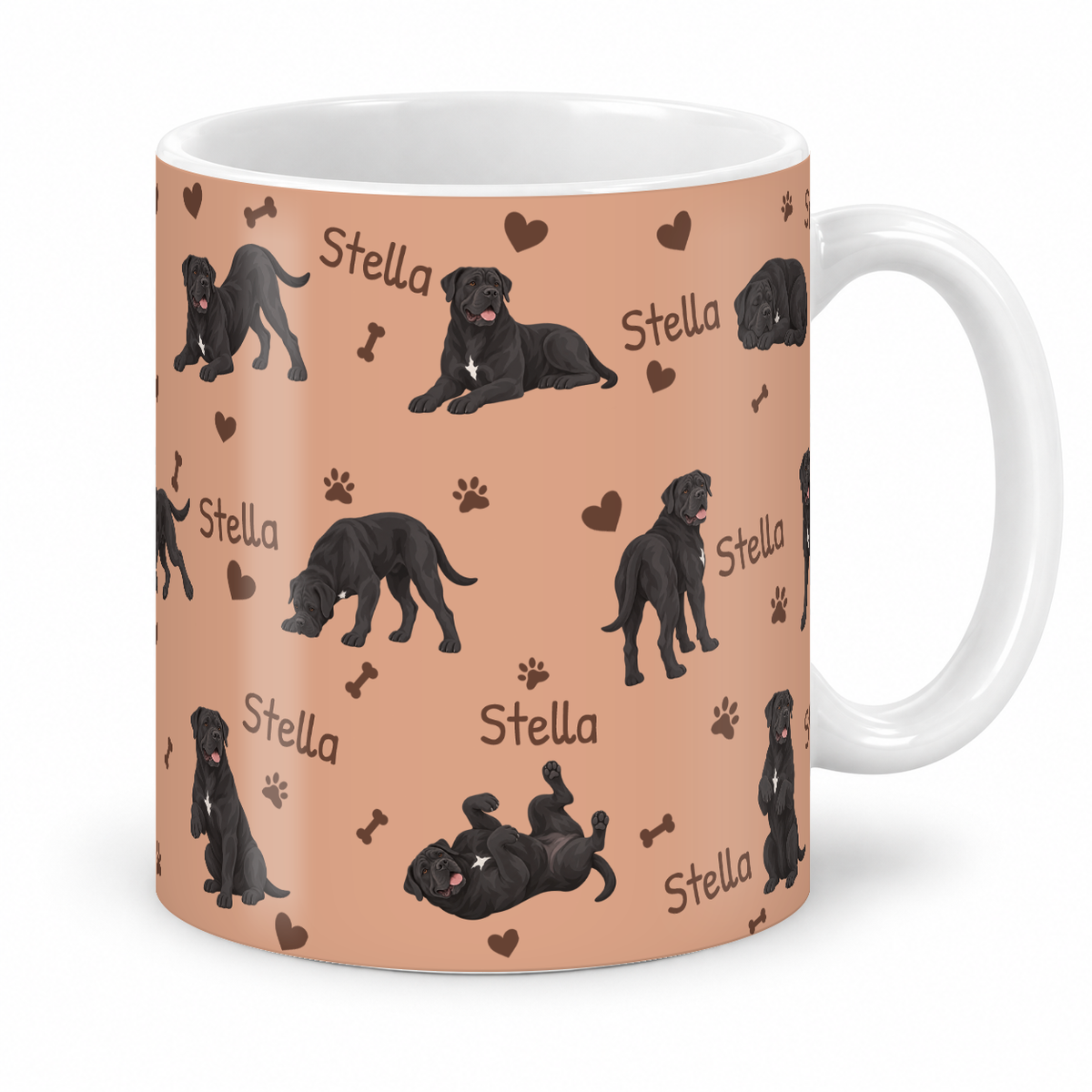 Cane Corso personalized name mug — Peach Studio