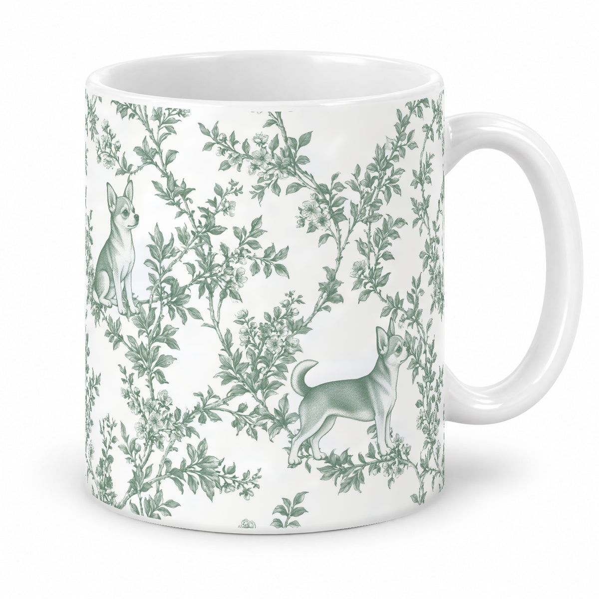 Chihuahua toile mug — Green Studio