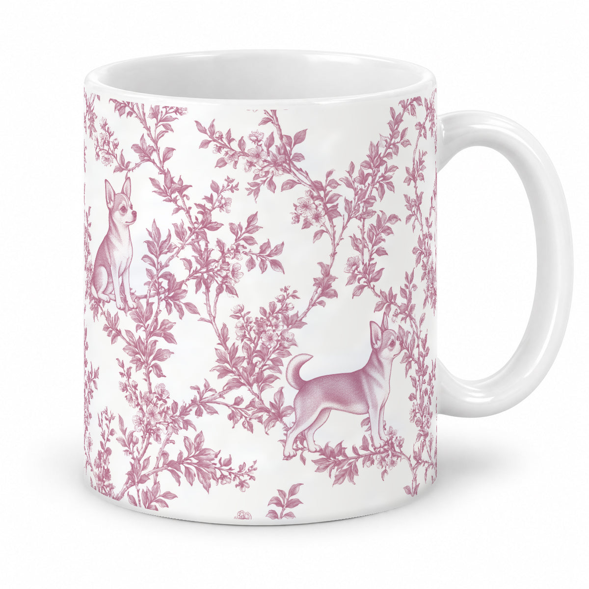 Chihuahua toile mug — Pink Studio
