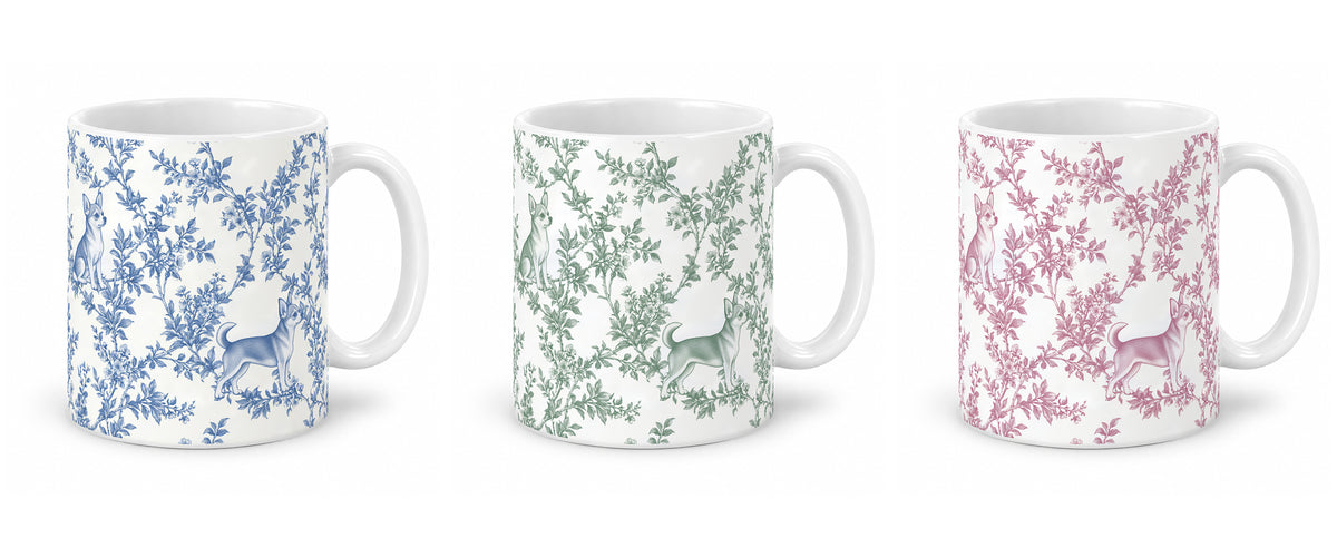 Chihuahua toile mug — Three Colors