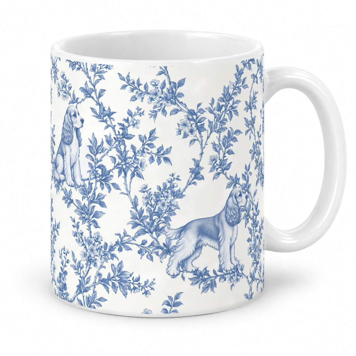 Cocker Spaniel toile mug — Blue Studio