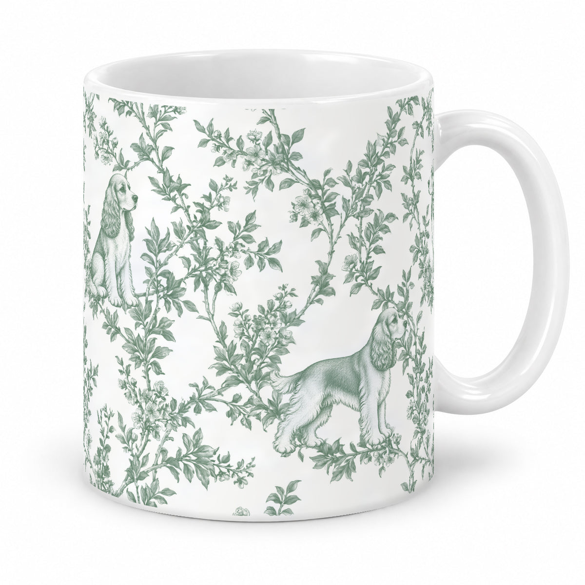 Cocker Spaniel toile mug — Green Studio