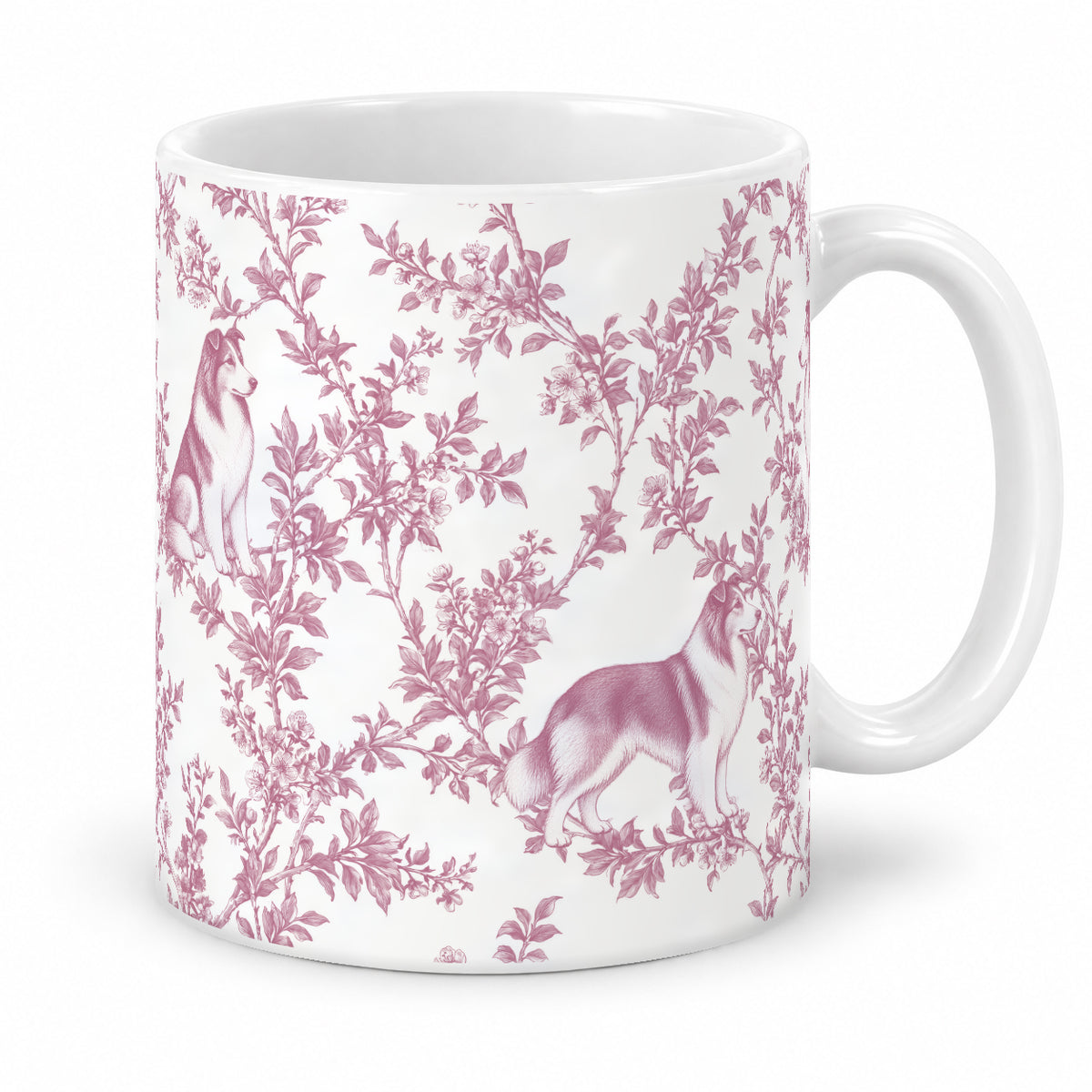 Collie toile mug — Pink Studio