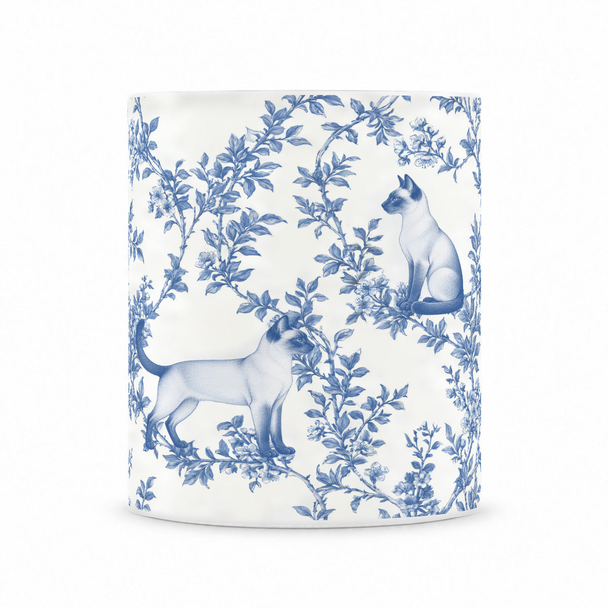 Colorpoint Shorthair toile mug — Blue Front View