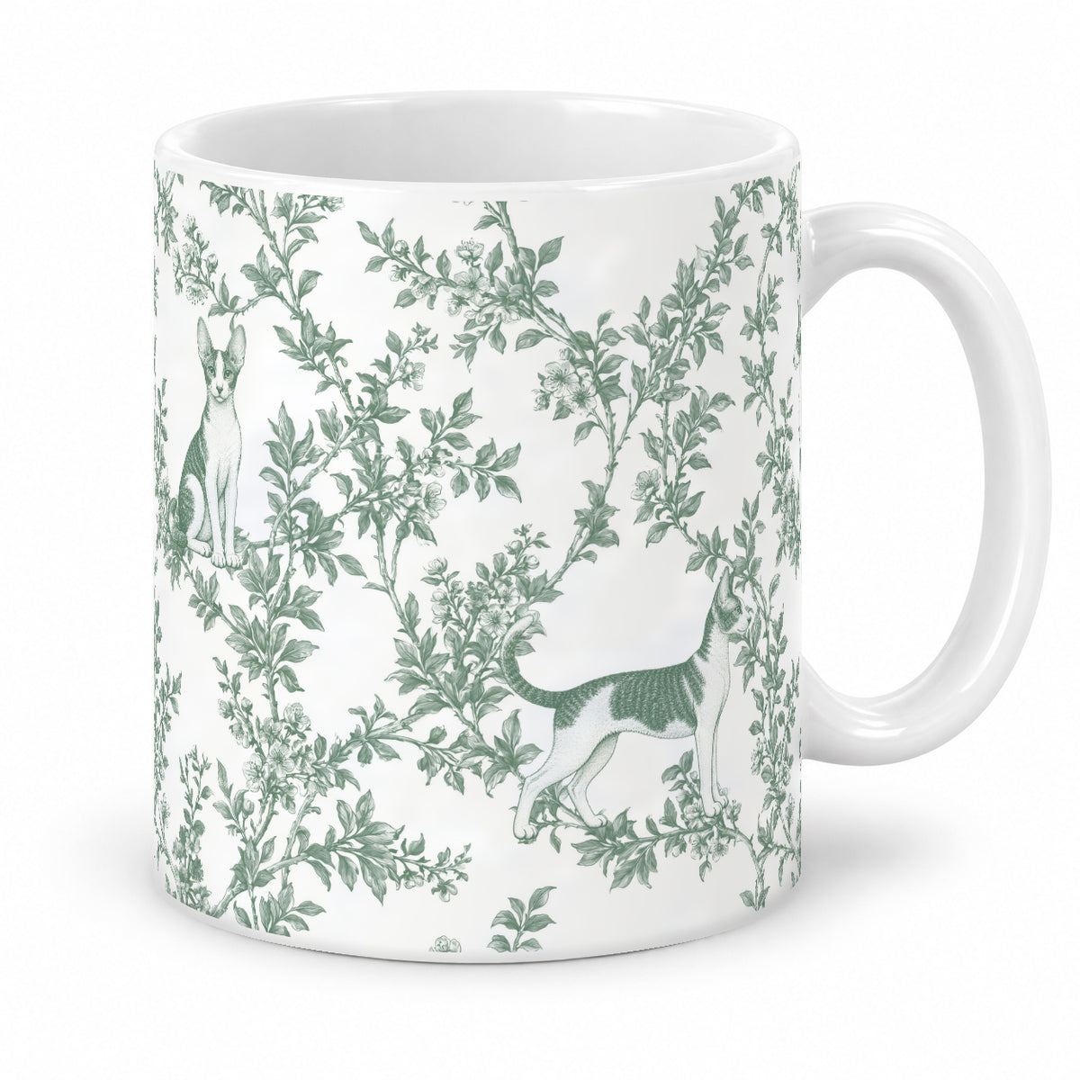 Cornish Rex toile mug — Green Studio