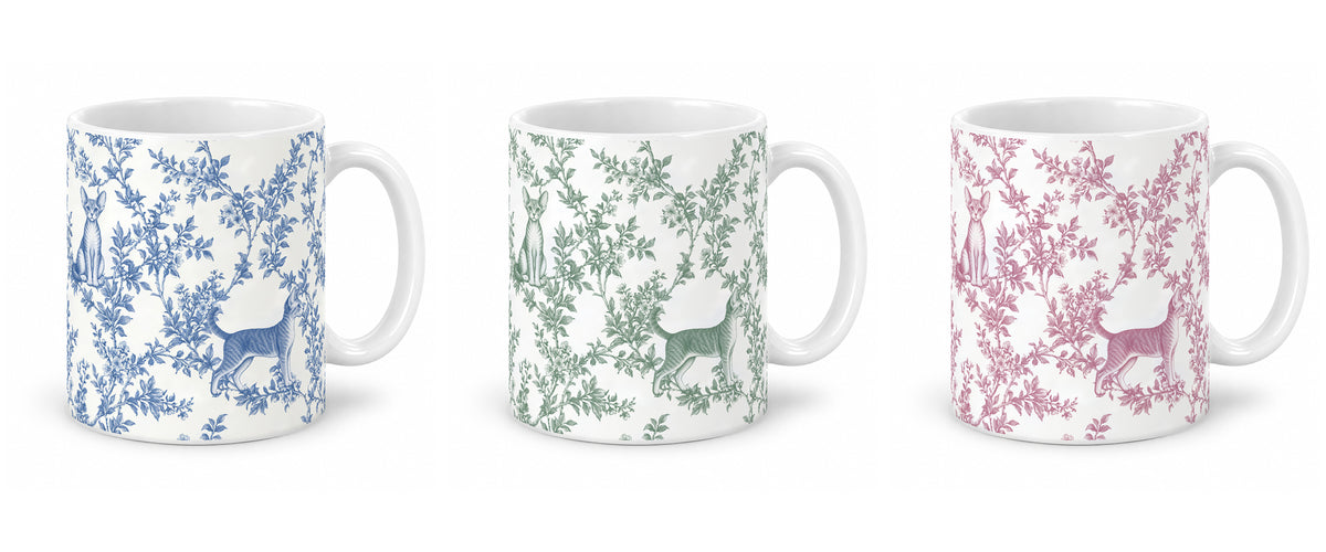 Devon Rex toile mug — Three Colors